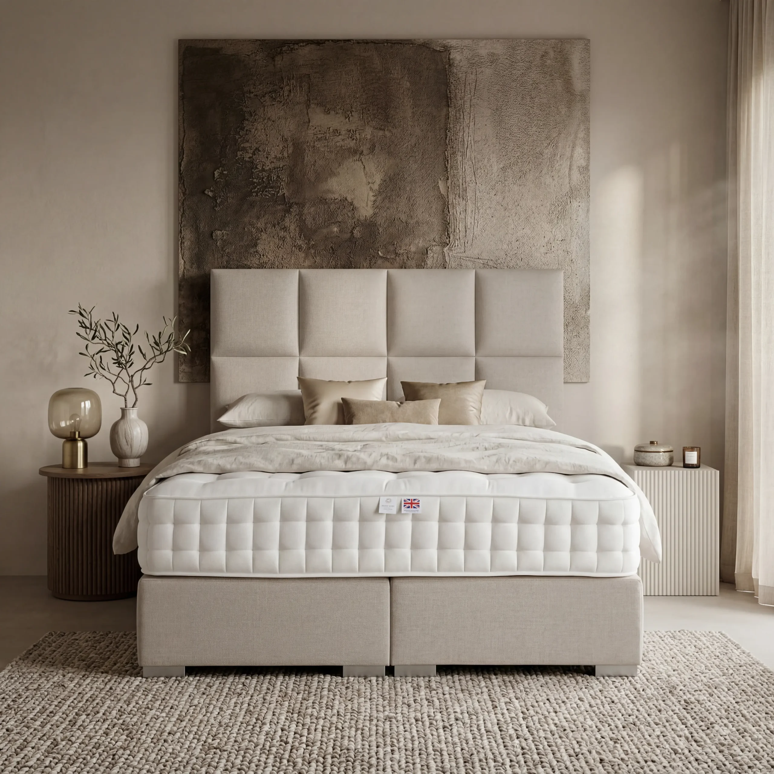 Harmonisch ausgerichtetes Boxspringbett London II